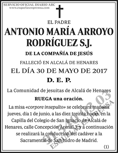 Antonio María Arroyo Rodríguez